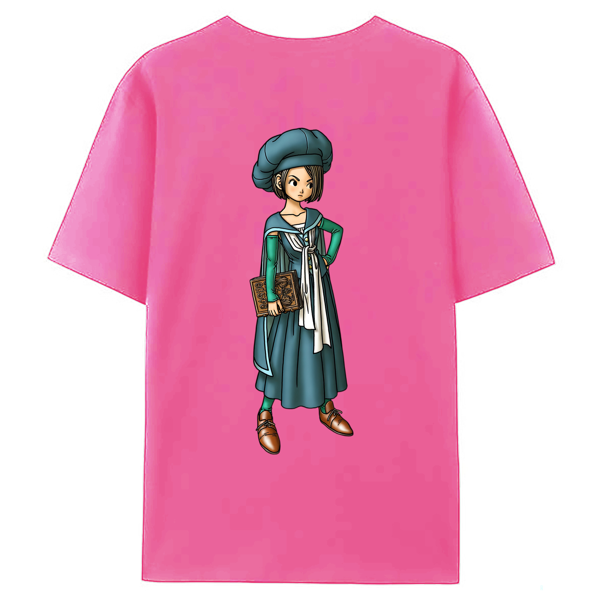 （画像用） ドラゴンクエスト Doragon Kuesuto Dragon Quest レディース半袖Tシャツ(バックプリント)